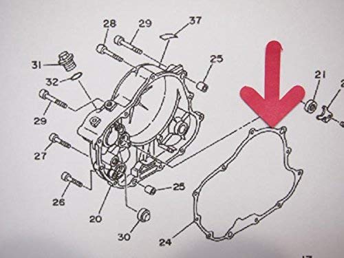 Amazon.co.jp: TT250R 右クランクケースカバー ガスケット 4GY1~4WA1